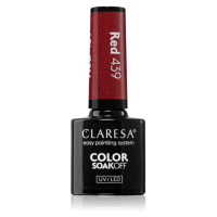 Claresa SoakOff UV/LED Color Warm Feelings gelový lak na nehty odstín Red 439 5 g