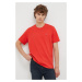 Bavlněné tričko Levi's červená barva
