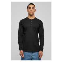 Základní tričko Henley L/S černé