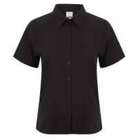 Henbury Dámská košile s krátkým rukávem H596 Black