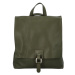 Dámský kožený kabelko batoh Semmy, zelená