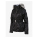 Černá dámská bunda s umělým kožíškem Alpine Pro DOSOJINA