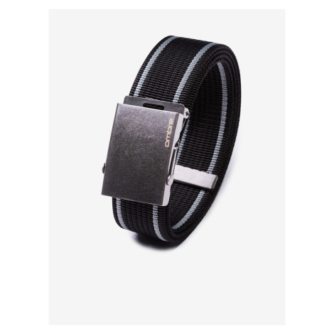 Šedo-černý pánský látkový pásek Ombre Clothing