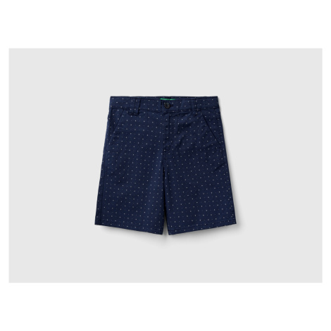 Benetton, Slim Fit Micro Patterned Bermudas United Colors of Benetton