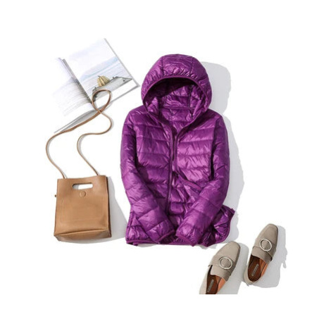 dámská bunda – slim střih, krátká parka s kapucí