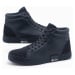 Ombre Classic men's high sneakers with quilted upper - navy blue