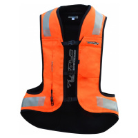Airbagová vesta Helite Turtle 2 HiVis rozšířená, mechanická s trhačkou oranžová