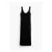 H & M - Pletené plážové šaty - černá