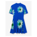 Modré dámské květované šaty Desigual Margaritas