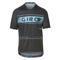 GIRO Cyklistický dres s krátkým rukávem - ROUST - černá/světle modrá