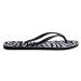 Žabky Havaianas SLIM ANIMALS dámské, černá barva, na plochém podpatku, 4147852.0090