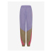 Fialovo-růžové dámské šusťákové kalhoty The Jogg Concept