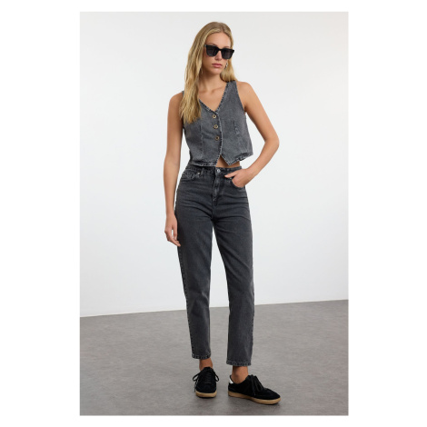 Trendyol Black*001 High Waist Mom Jeans