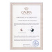 Gaura Pearls Stříbrné náušnice s řiční černou perlou Georgia, stříbro 925/1000 SK20204EL/B Černá