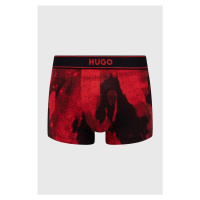 Boxerky HUGO pánské, červená barva