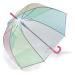 Esprit Deštník Transparent Long AC Domeshape Rainbow 53161 pink