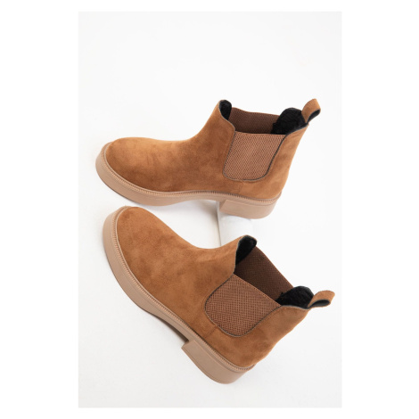 Soho Tan Women's Suede Boots & Booties 18371