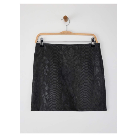 Trendyol Sukně antracitová / černá