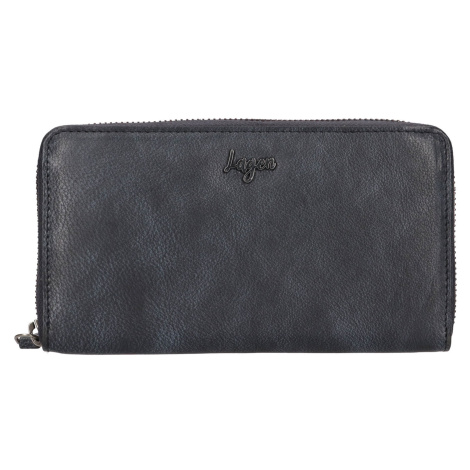 Dámská kožená peněženka Lagen Amica - šedo-černá
