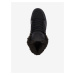 Černé pánské kotníkové kožené tenisky s umělým kožíškem DC Pure High Top