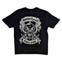 Motörhead Tričko Crossed Swords England Crest Unisex Black