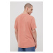 Bavlněné tričko Wrangler oranžová barva, hladký