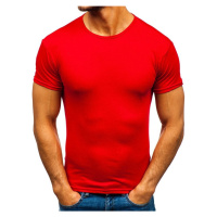 Pánské tričko bez potisku 0001 - červená