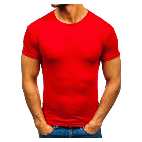 Pánské tričko bez potisku 0001 - červená Kesi