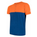 Pánské tričko s knoflíky SENSOR Merino Air PT oranžová/modrá