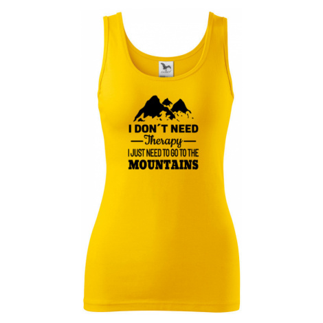 Dámské tričko pro turisty a cestovatele s potiskem hory BezvaTriko