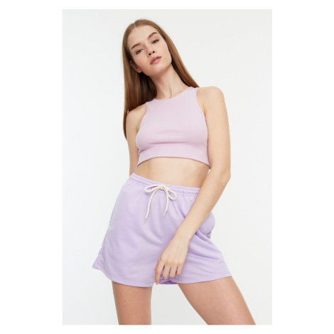 Trendyol Lilac Pocket Detailed Knitted Shorts & Bermuda