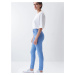 Modré dámské skinny fit džíny s potrhaným efektem Salsa Jeans Secret Glamour