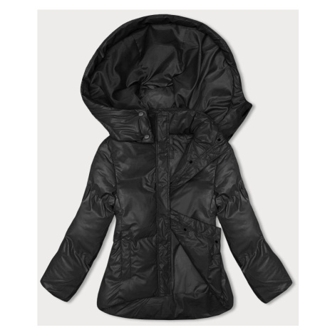 Volná černá dámská zimní bunda (5M3185-392) J.STYLE
