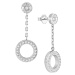 Guess Stylové visací náušnice Circle Lights JUBE03161JWRHT/U