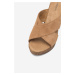 Pantofle Lasocki OSKE WI30-423363 Přírodní kůže (useň) - Semiš