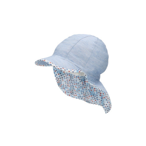 Sterntaler Kšiltovka Peaked Cap s ochranou krku Striped Light Blue