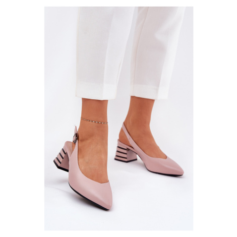 Sandály na podpatku model 209776 Step in style