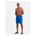 Ombre Men's two-tone ribbed swim shorts - dark blue