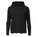 BOODY LONG SLEEVE HOODED T-SHIRT Dámské tričko, černá, velikost