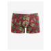 Zeleno-červené pánské vzorované boxerky Celio Dipalm