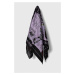 Hedvábný šátek Versace Jeans Couture fialová barva, 76HA7H02 ZG253