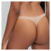 Three Pack Of Thongs With Logo Print Microfibre
