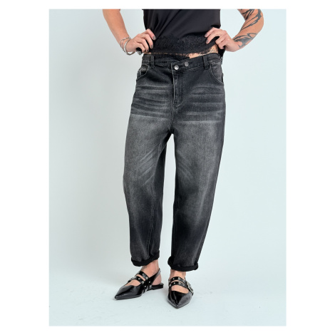 Černé džíny boyfriend