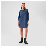 Šaty GAP Denim Dress Dark Wash Indigo