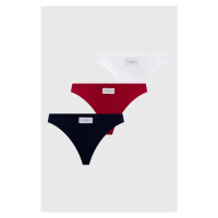 Kalhotky Tommy Hilfiger 3-pack tmavomodrá barva