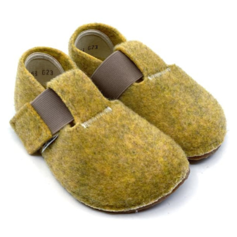 Barefoot bačkory Pegres BF02 žluté