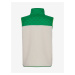 Zeleno-krémová dámská vesta z umělého kožíšku The Jogg Concept