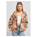 Dámská oversized bunda Camo Parka s cihlovou maskou