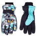 Yoclub Dětské zimní lyžařské rukavice REN-0299C-A150 Vícebarevné