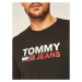 Tommy Hilfiger TOMMY JEANS pánské černé tričko s dlouhým rukávem SUSTAINABLE LOGO LONGSLEEVE T-S